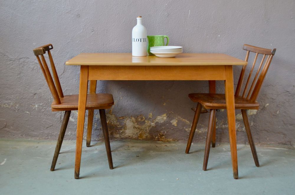 table vintage de bistrot ancienne pieds compas ferme Meubles
