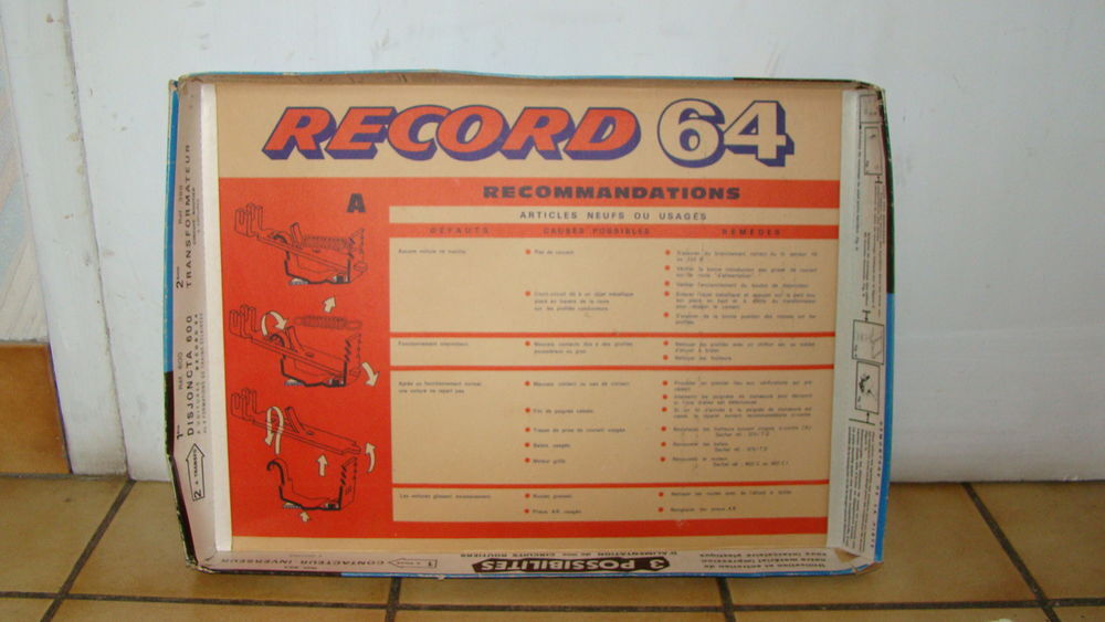 Circuit Record 64 Baby Jouef + accessoires - ann&eacute;es 1960
Jeux / jouets