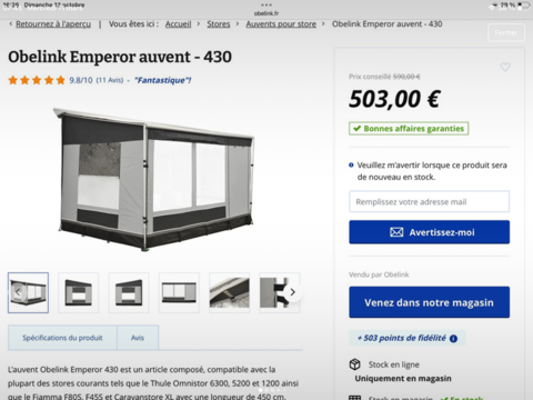 Pi&egrave;ces et &eacute;quipements Caravaning Pi&egrave;ces et &eacute;quipements Caravaning  occasion Manent-Montan&eacute; 32140