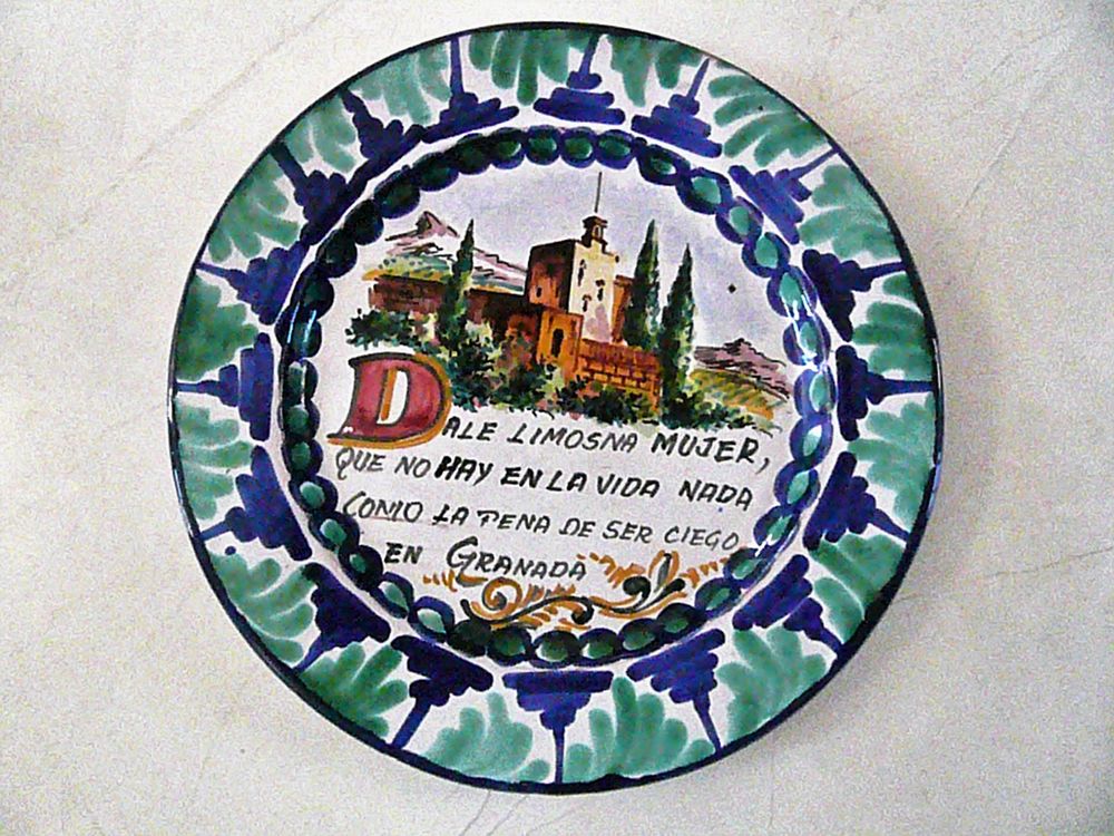 Assiette proverbe espagnol Décoration
