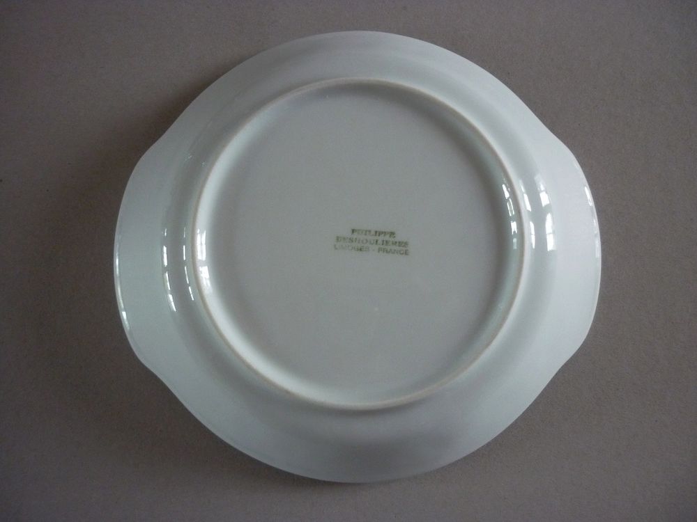 Collection CALIFORNIA: Petit plat rond LIMOGES Deshouli&egrave;res Cuisine