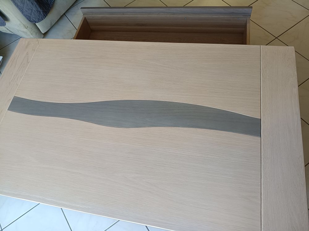 meuble TV en ch&ecirc;ne massif et table basse Meubles