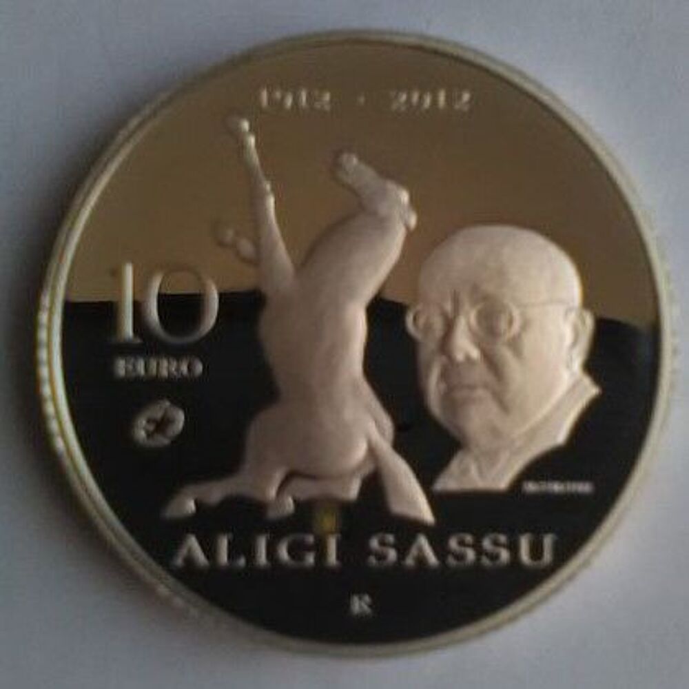 10 EUROS ARGENT &quot; ALIGI SASSU &quot; SAINT MARIN ANNEE 2012 