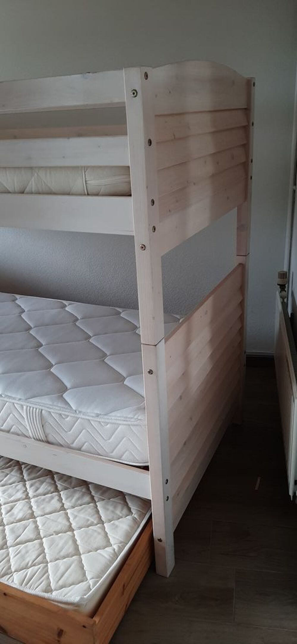 Lit Superpos&eacute; 2 places + tiroir avec matelas Meubles