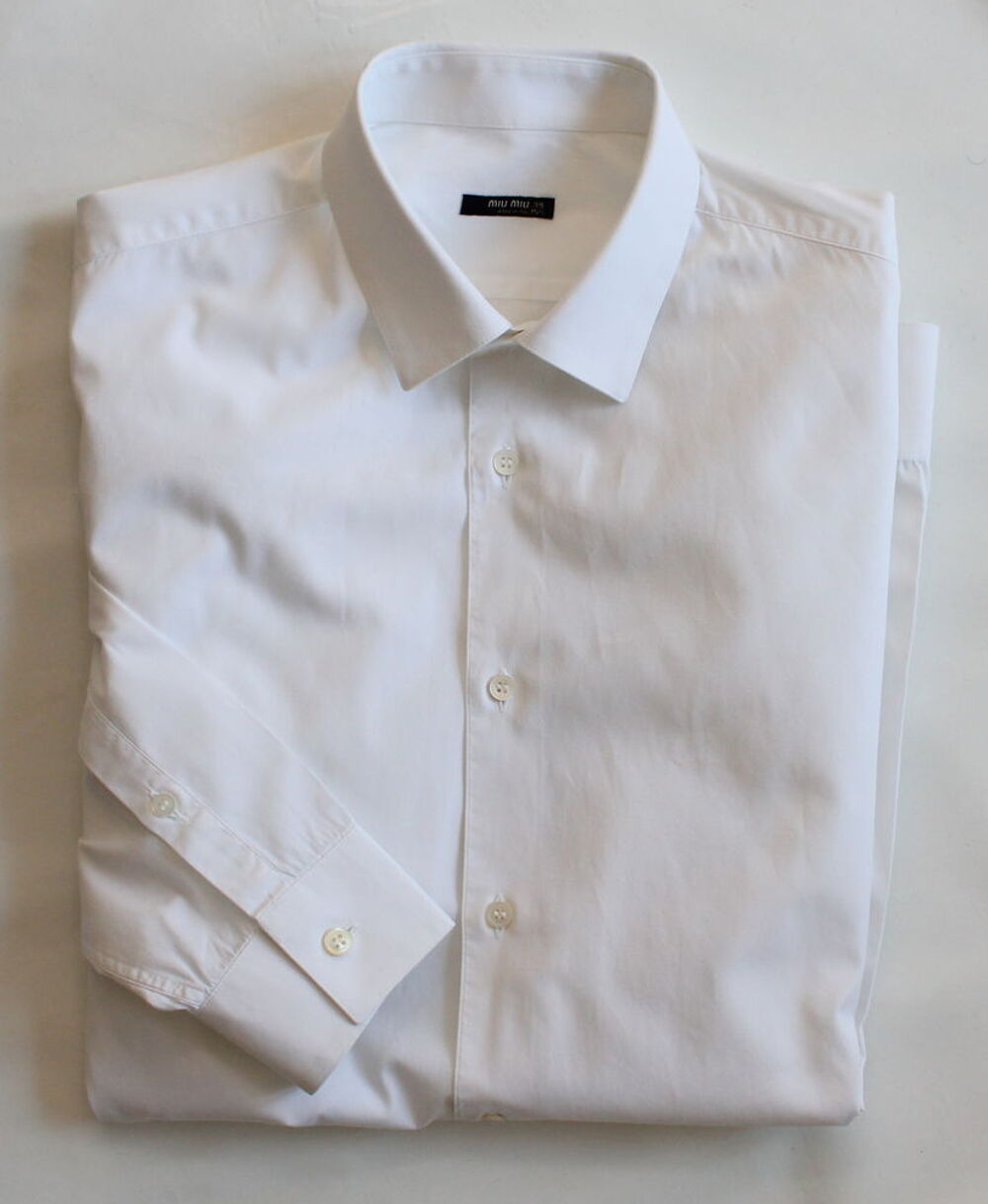 Chemise blanche MIU MIU T.39 Vêtements