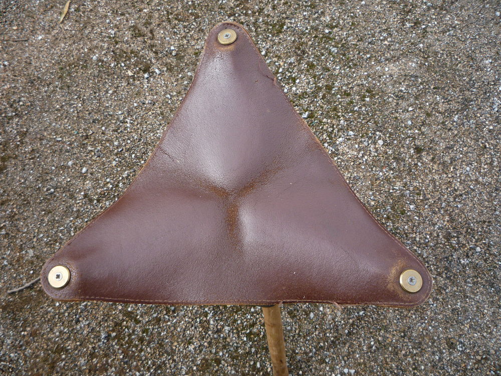Si&egrave;ge pliable cuir et bois/chasse/p&ecirc;che/camping Sports