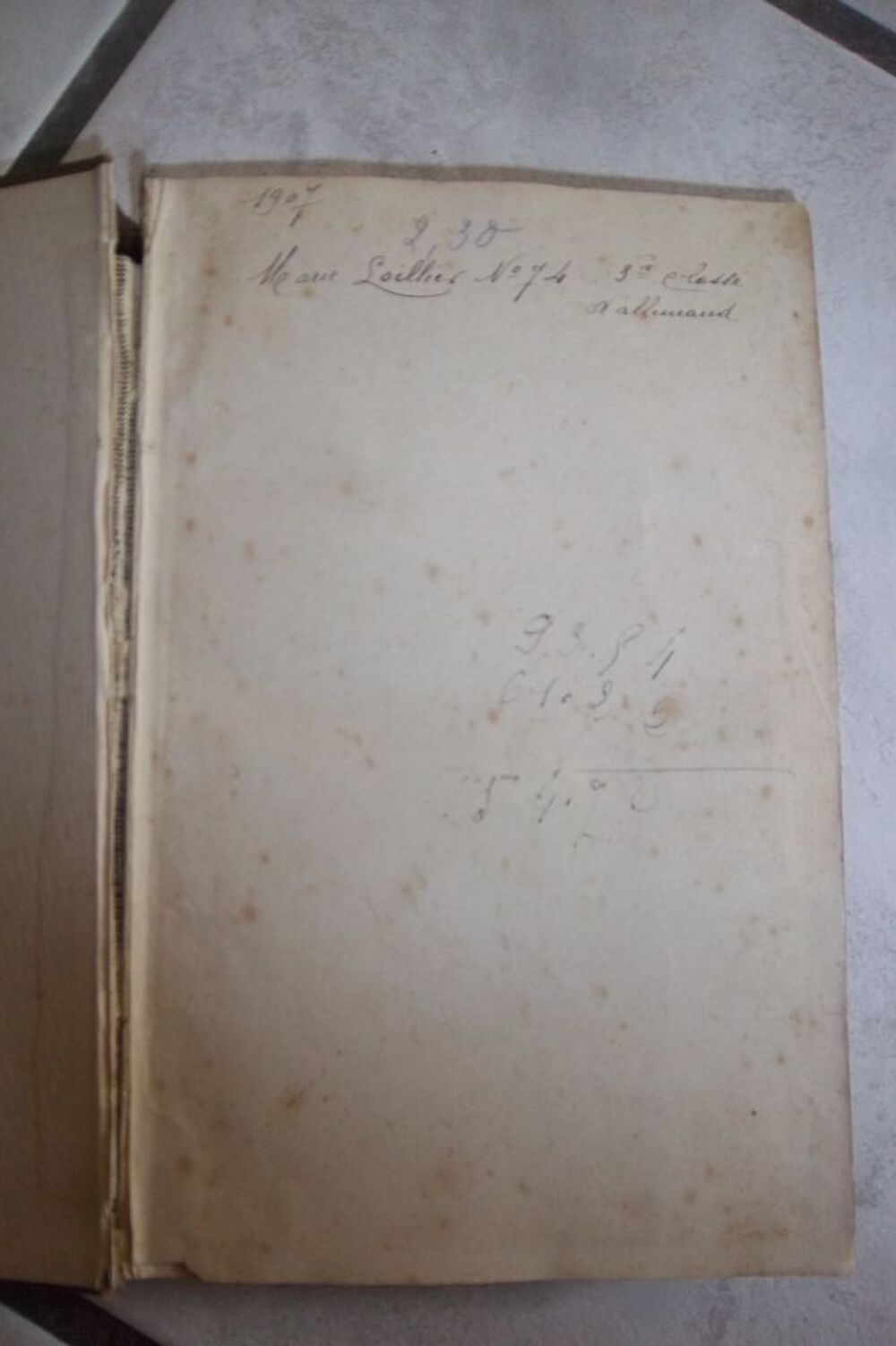 Livre de lecture allemand ancien 1903 Livres et BD