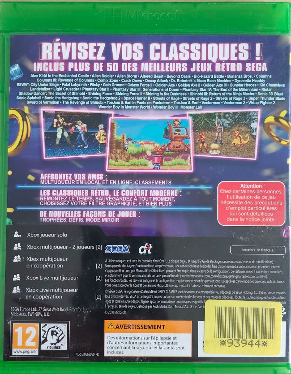 Sega mega drive classics Consoles et jeux vidéos