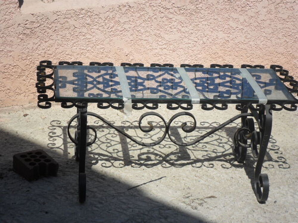TABLE BASSE EN FER FORGE Décoration