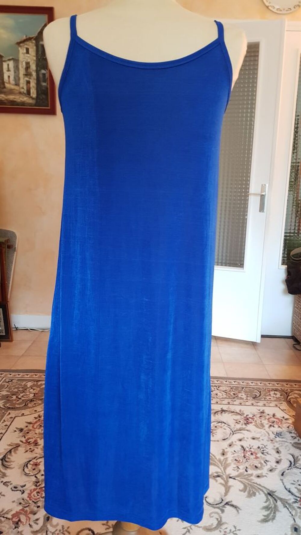 Robe bretelles bleu &eacute;lectrique ( L - 40/42) Vtements