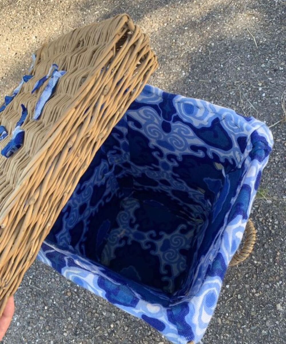 panier en osier Décoration