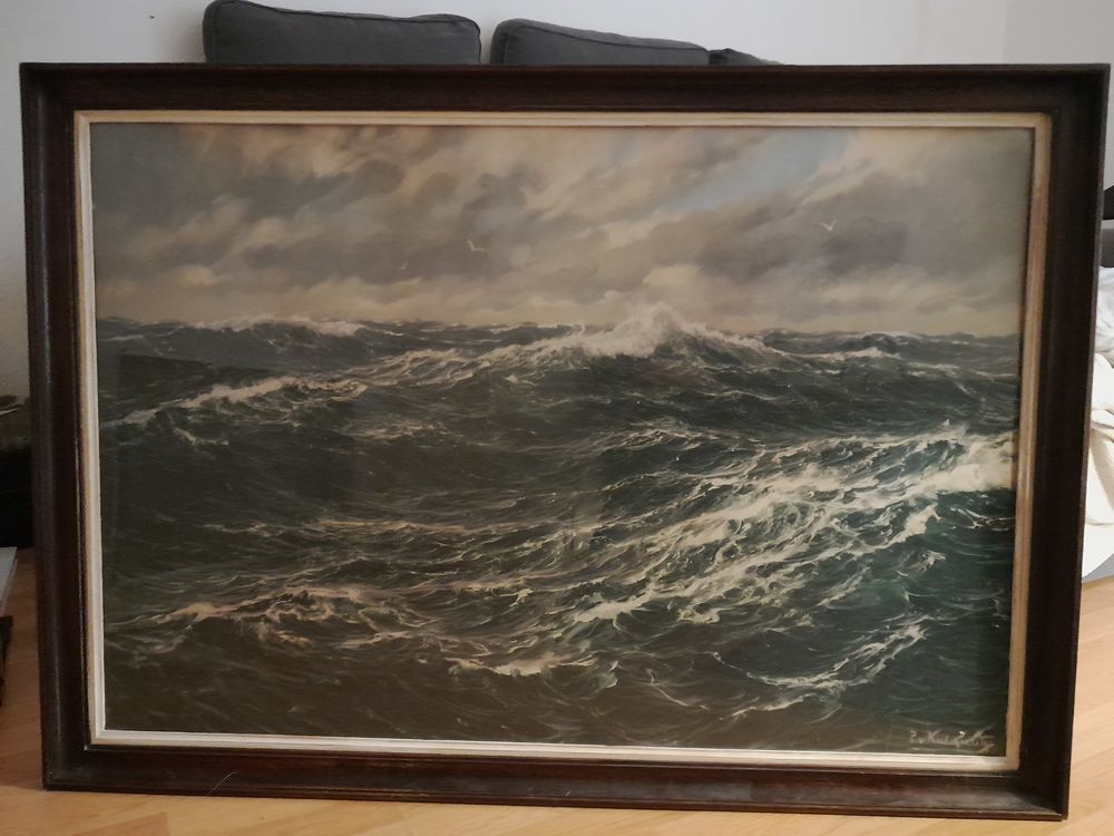 Grande lithographie "Mer du Nord" PATRICK VON KALCKREUTH 