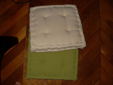 coussin vert et blanc 6 Vertaizon (63)