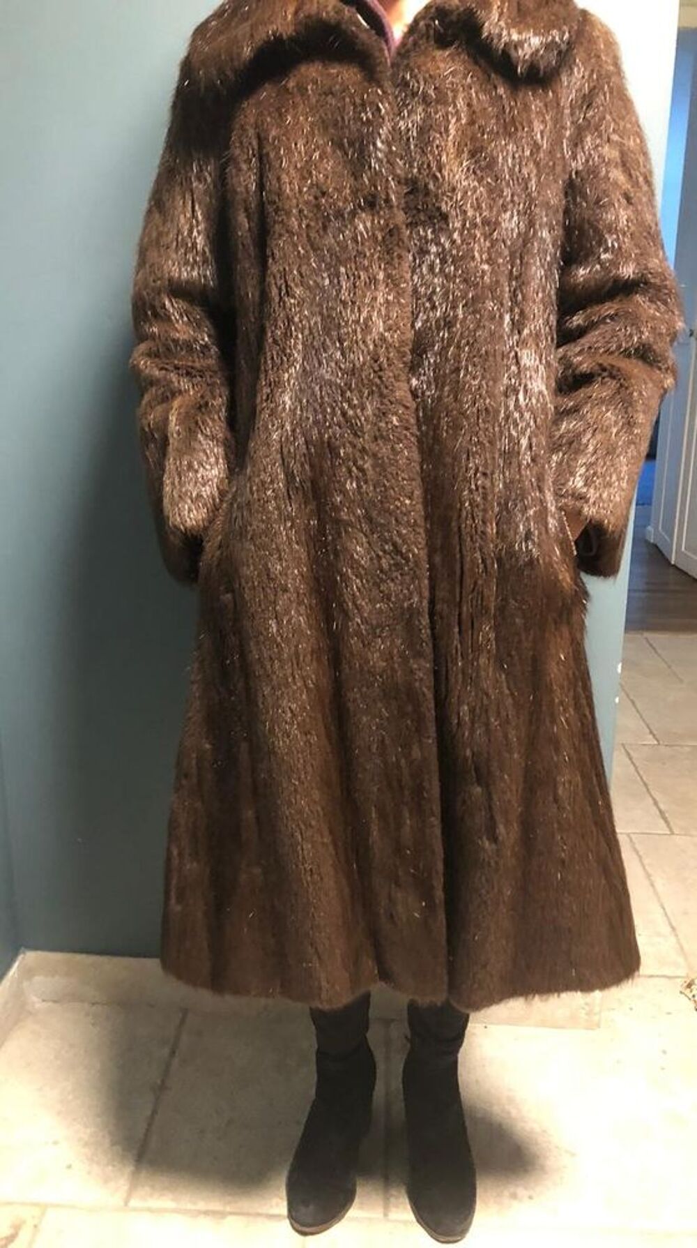 Beau manteau en vison Vêtements
