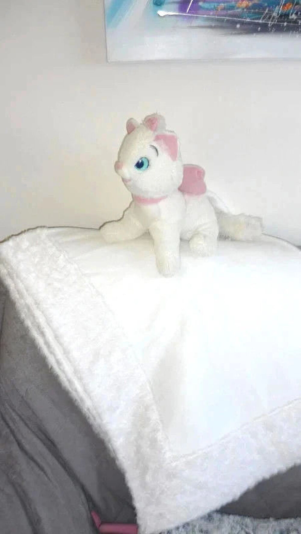 Joli Plaid neuf + Cadeau Peluche Puériculture