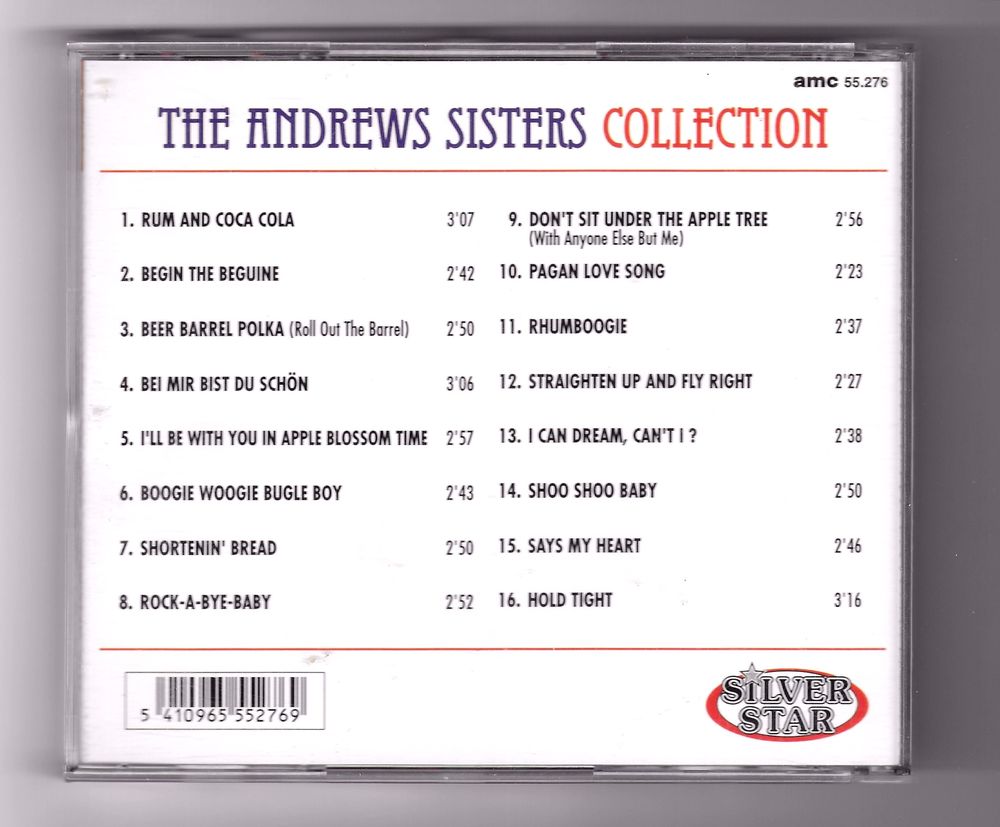 THE ANDREWS SISTERS COLLECTION -CD 16T.- RUM &amp; COCA COLA CD et vinyles