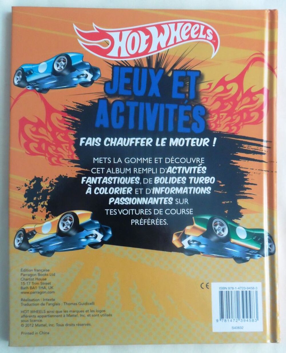 LIVRE NEUF HOTWEELS MATTEL PARRAGON EDITION FRAN&Ccedil;AISE
RARE Livres et BD