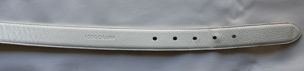 Ceinture mixte cuir blanc LONGCHAMP Maroquinerie