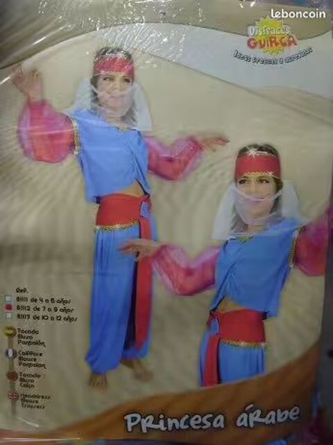 Costume Princesse Arabe 7/9 Ans
15 Saint-Zacharie (83)