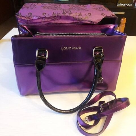 grand sac violet Younique neuf et son carton d'origine 35 Villemoustaussou (11)