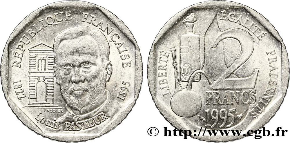 4 pi&egrave;ces de 2 francs Moulin Pasteur Cassin Guynemer 