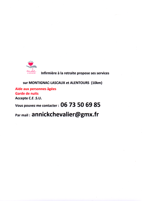 AIDE A DOMICILE 0 24290 Montignac
