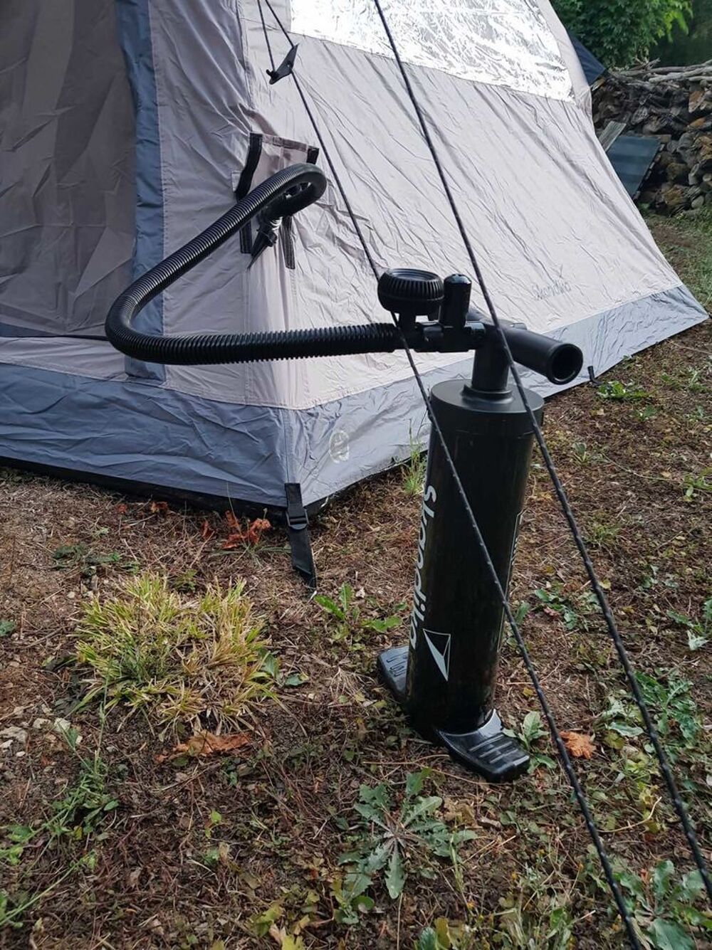 Tente gonflable tipi &agrave; structure gonflable Skandika Tipi Hetta 460 Sports