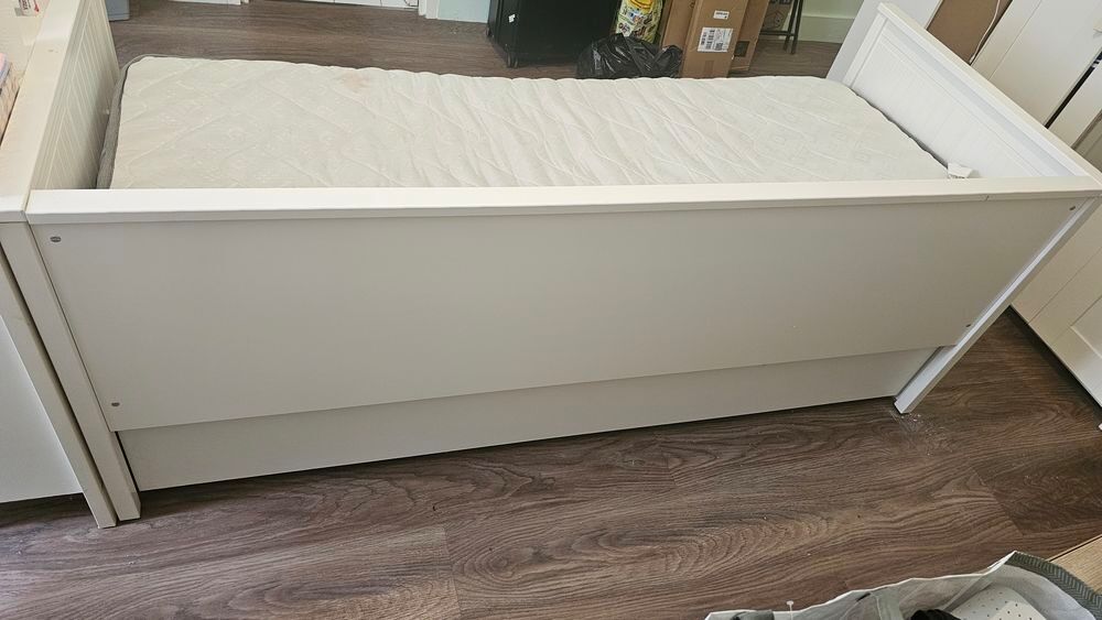 Lit banquette IKEA HEMNES 2 places, blanc ? 80x200 cm ? 170€ Meubles