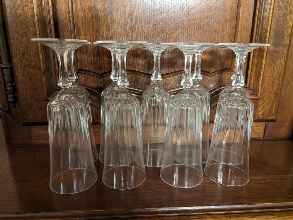 Coupes &agrave; champagne en cristal Cuisine