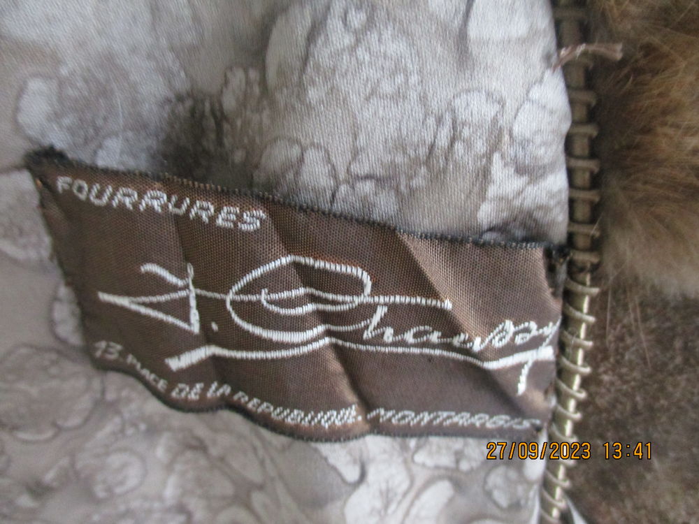 Manteau vison long marque Chaussy Montargis Vtements