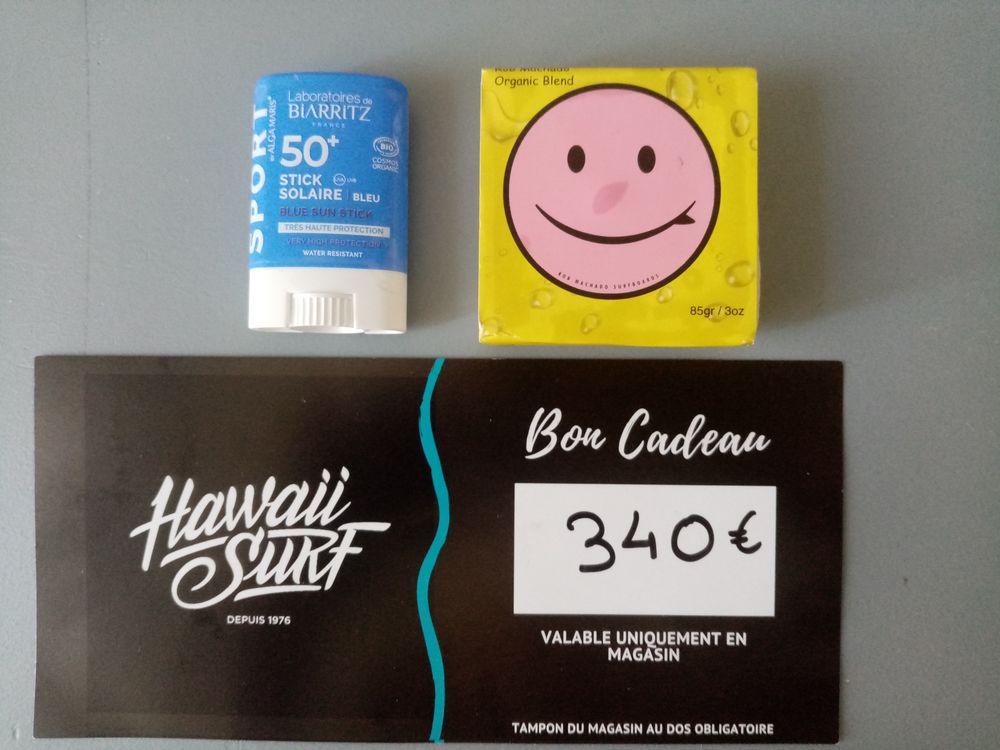 Bon cadeau Hawaii surf Mimizan + accessoires surf Sports