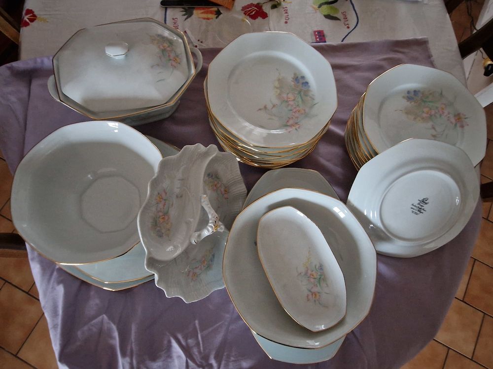 vaisselle de table en porcelaine de Limoges Décoration