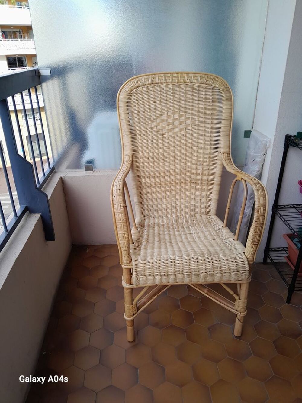 fauteuil en rotin relax -t&ecirc;te arrondie Jardin