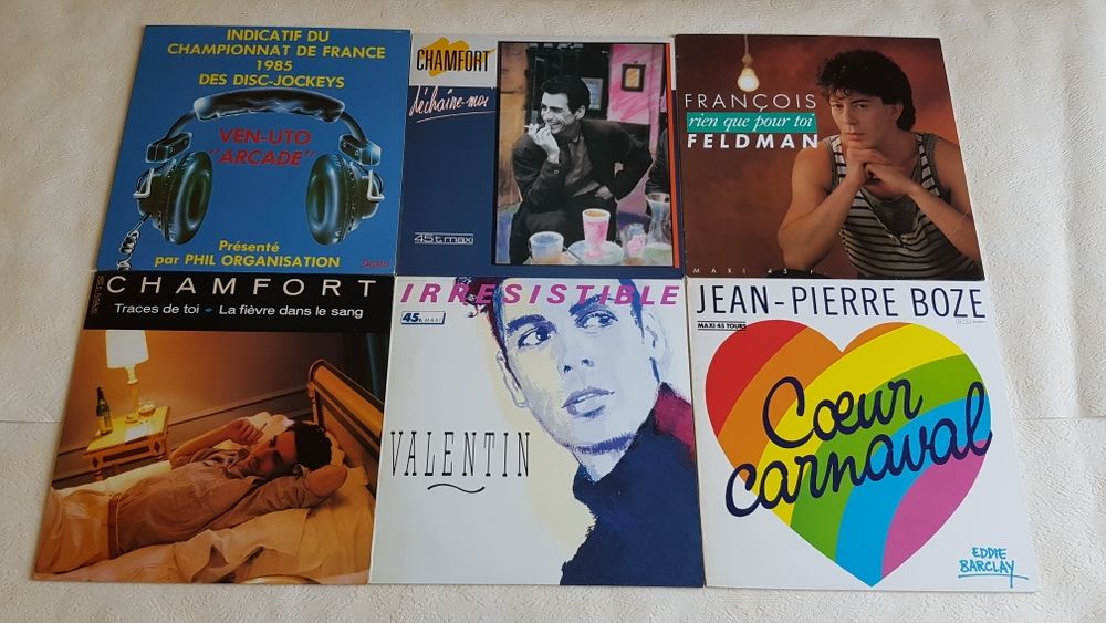 LES MAXI 45T PHOTO 12 CD et vinyles