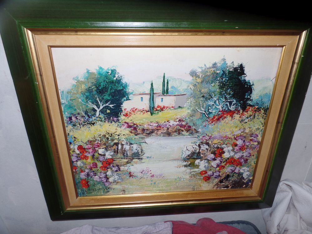 TABLEAU HUILE HST MARC VIGNERON PEINTRE ALSACIEN 