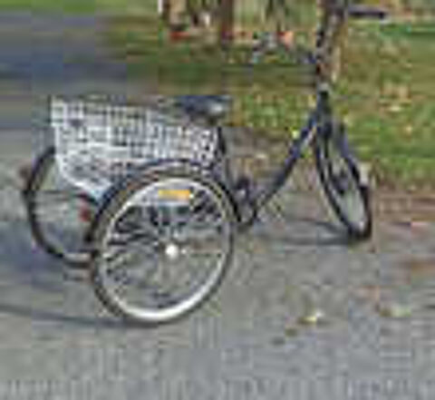 V&eacute;lo cargo tricycle assistance &eacute;lectrique, marque RIDGEYARD Vlos