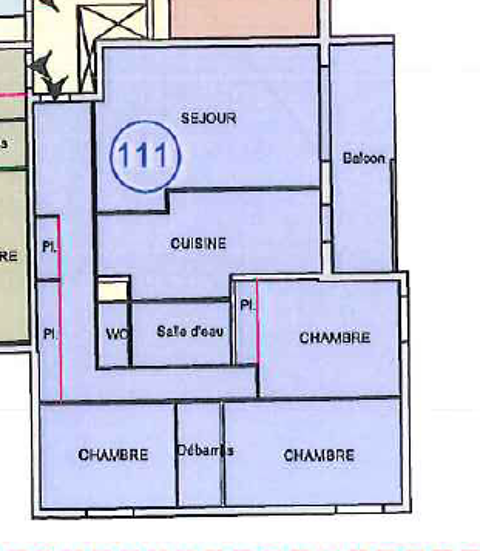  Appartement  louer 4 pices 88 m Mcon