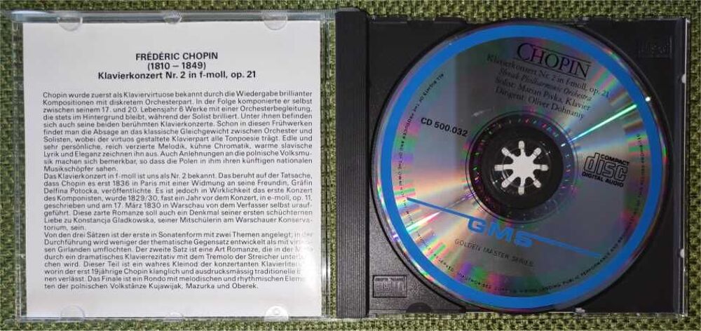 Chopin Concerto pour piano Klavierkonzert Nr. 2 CD et vinyles