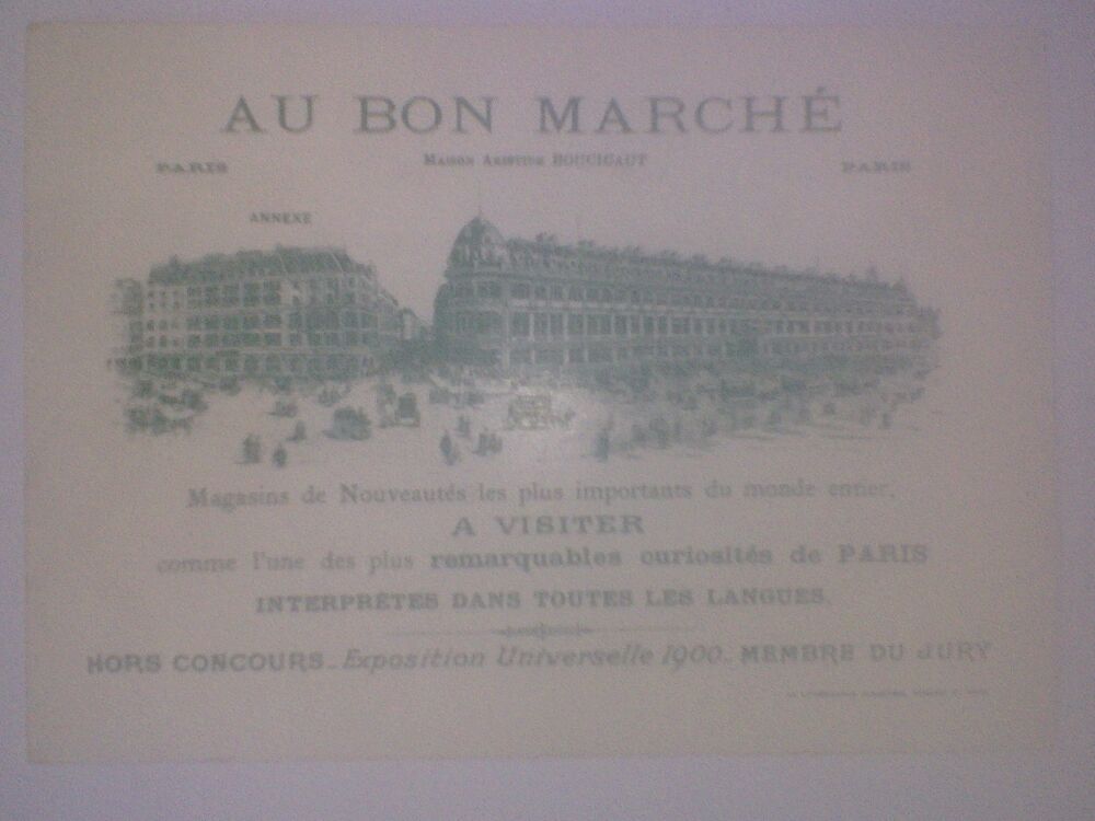 Chromo Au bon march&eacute; Paris P&ecirc;che Chasse Amende Enfants Lac 6 