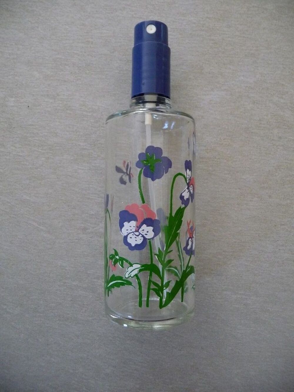 Vaporisateur parfum en verre motifs pens&eacute;es Décoration