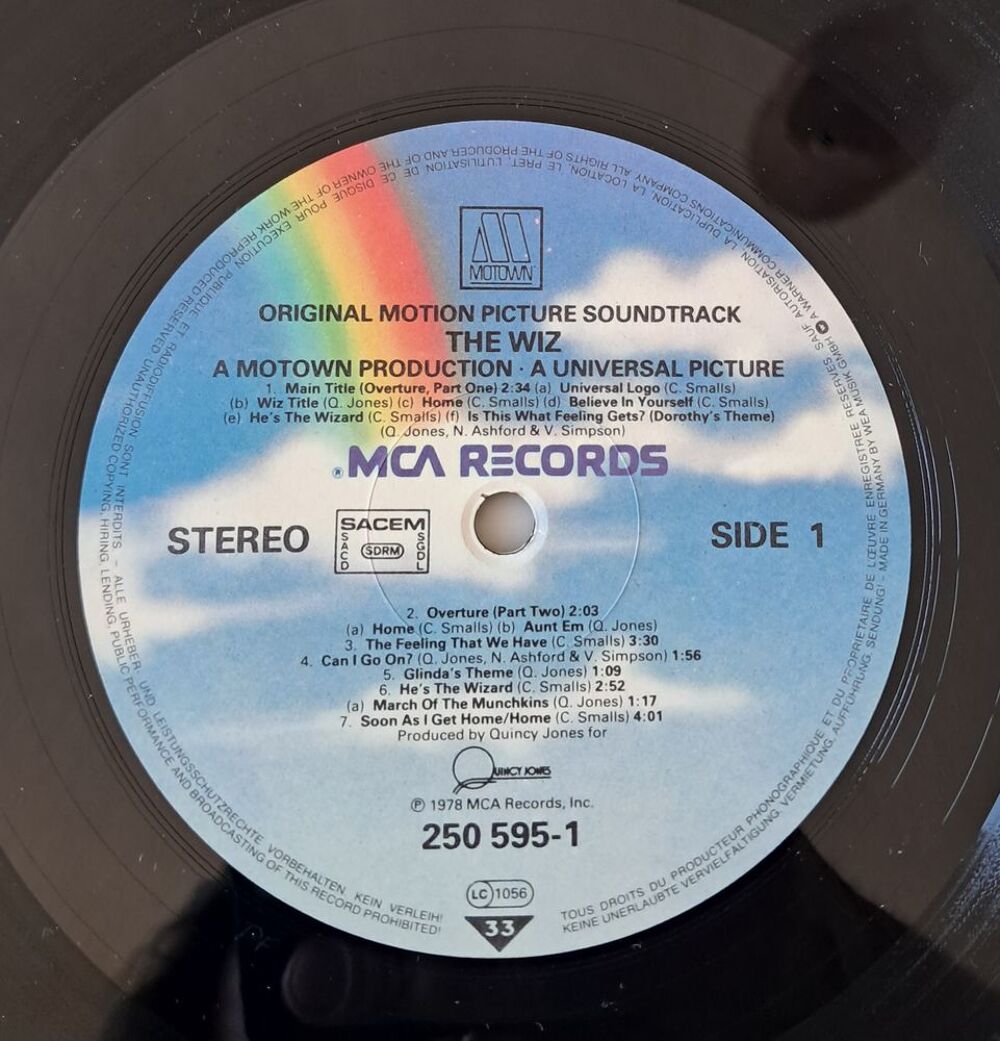 double vinyle film the wiz 
Diana Ros michael jackson 