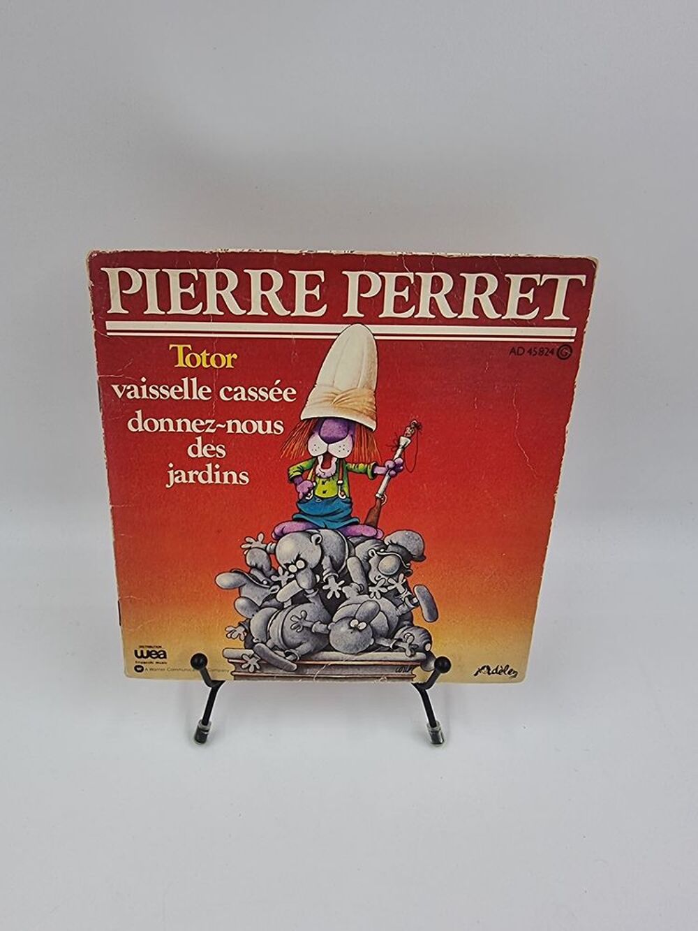 Vinyle 45 tours Pierre Perret : Totor / Vaisselle Cass&eacute;e... CD et vinyles