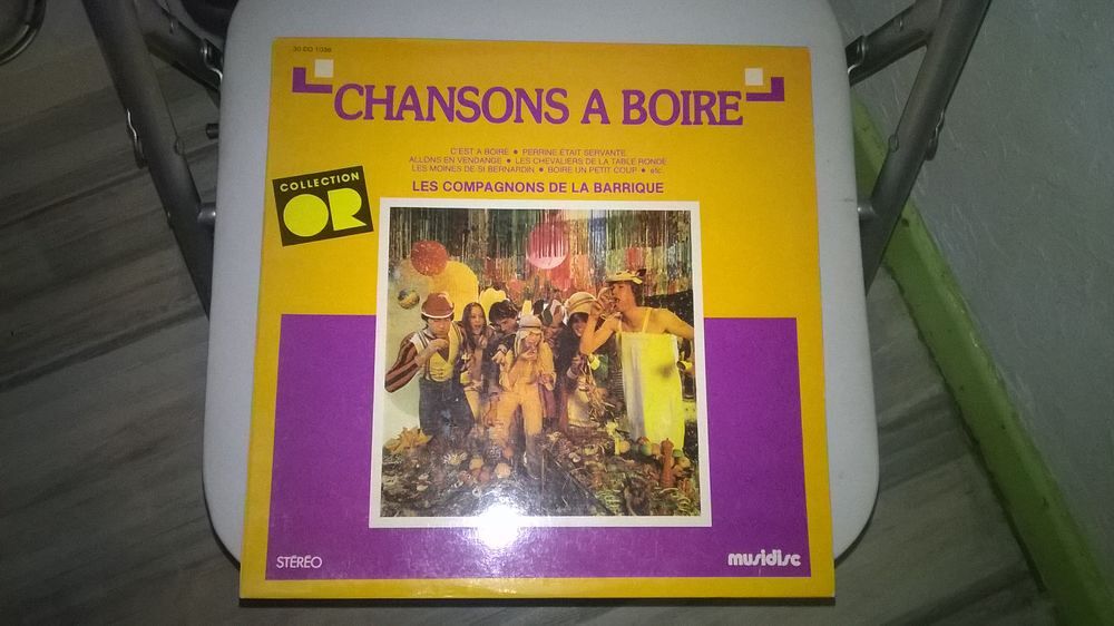 Vinyle chansons &agrave; boire 
Les compagnons de la barrique
CD et vinyles