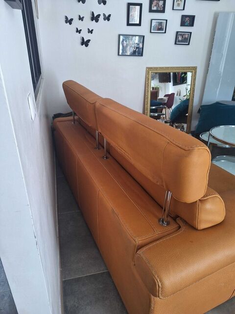 tres beau canapé fait sur mesure en cuir Les Sièges (89)