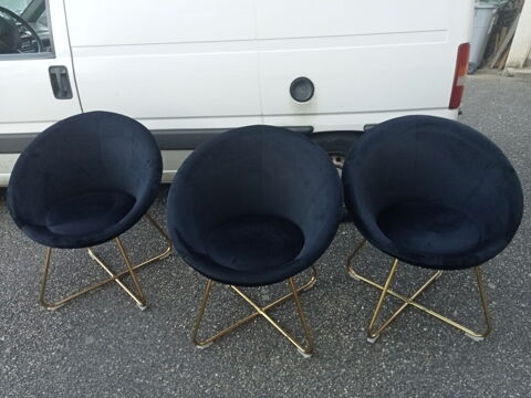 Lots de 4 fauteuils en velours Très bon état  100 Cellieu (42)