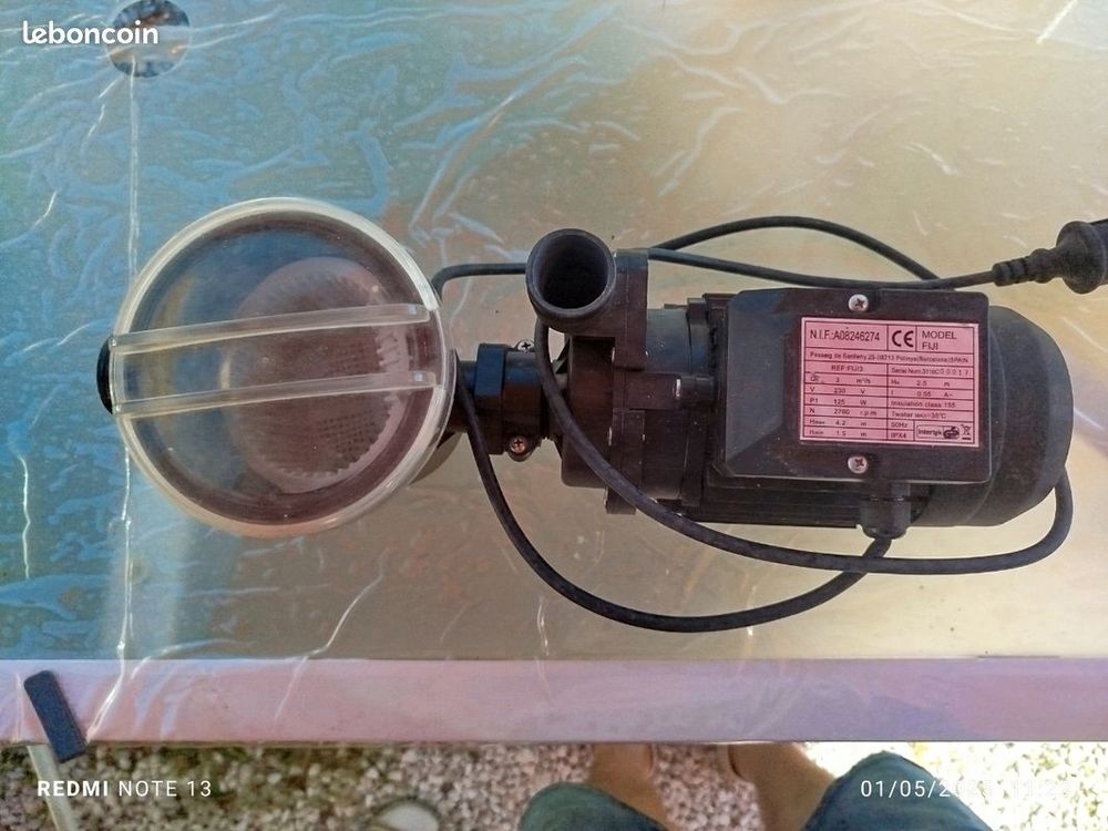 Pompe de piscine hors sol 125 watts Jardin