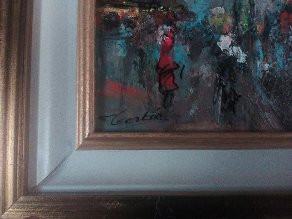 tortes Dominique peinture sur panneau 