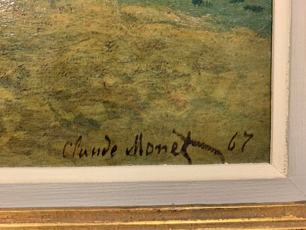 Reproduction Claude Monet ? Tableau " La plage de Sainte Adr Décoration