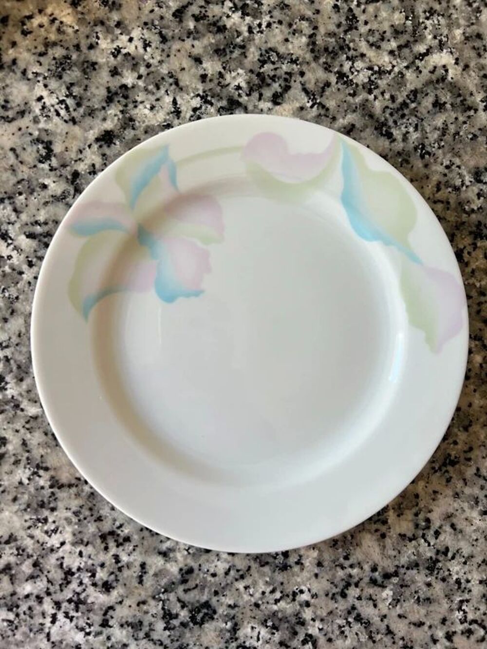 Service 6 assiettes &agrave; dessert Bareuther Bavaria. Porcelaine Décoration