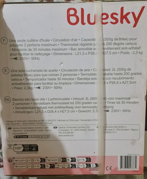 Friteuse air fryer  30 Petit-Fayt (59)